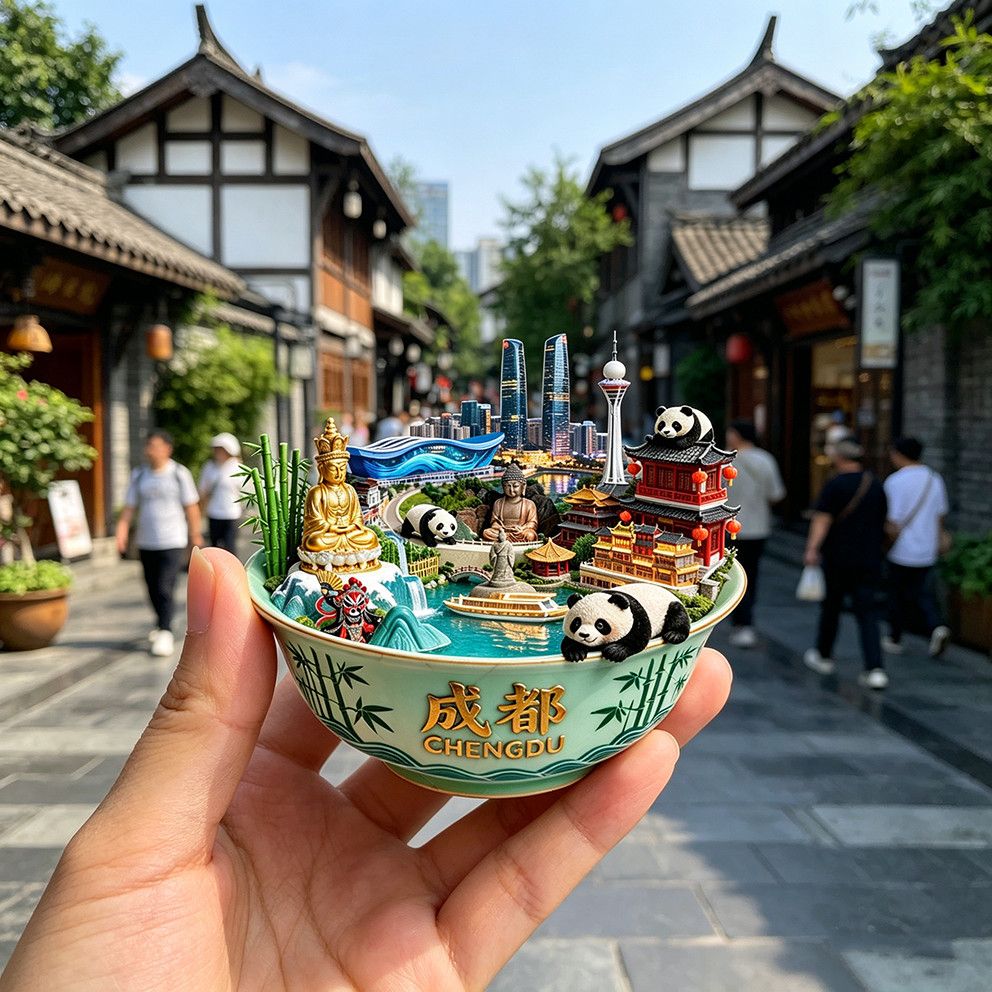 Chengdu Panda Creative Souvenirs: 3D Relief Refrigerator Magnets — Premium-Quality Decorative Keepsakes and Gifts